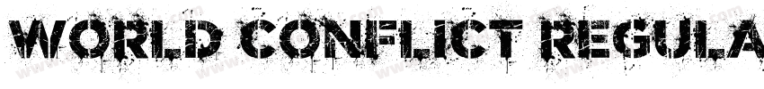 World Conflict Regular字体转换